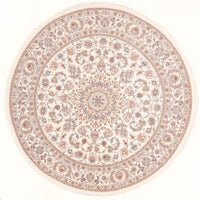 Perský koberec - Tabríz - Královský kulatý  - 202 x 196 cm - krémová – product image