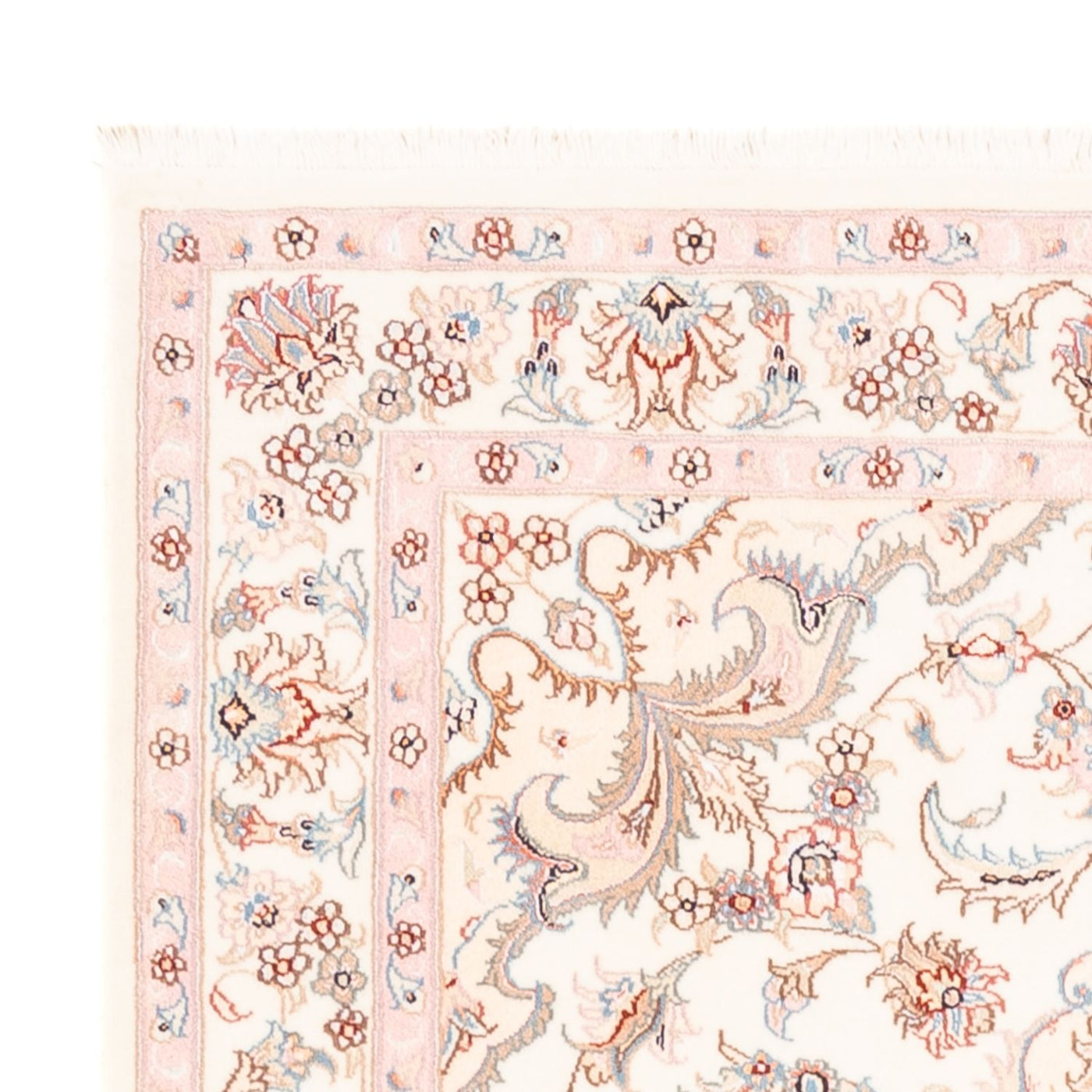 Perský koberec - Tabríz - 157 x 108 cm - krémová