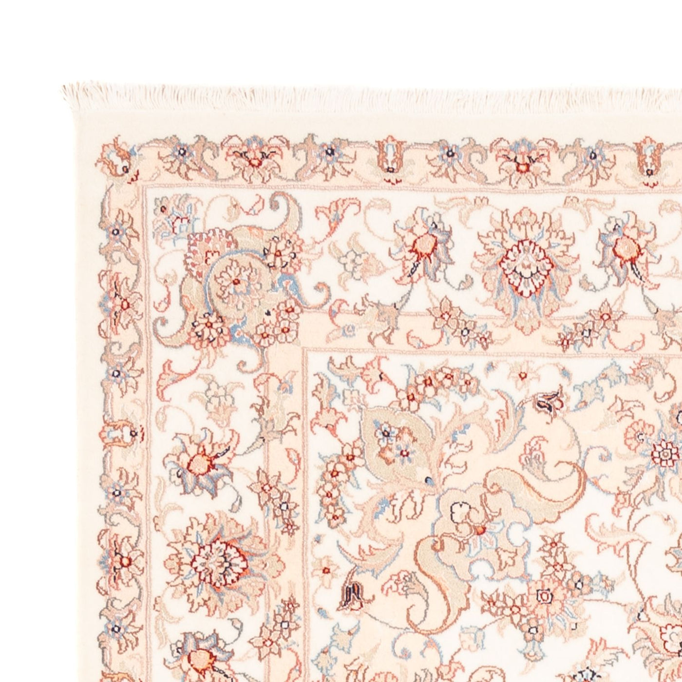 Perský koberec - Tabríz - 200 x 150 cm - krémová