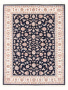 Tabriz - 50 Raj Koberec 153x201cm - Perský koberec - Obdélníkový / Tmavě modrá / 153 x 201 cm Obdélníkový