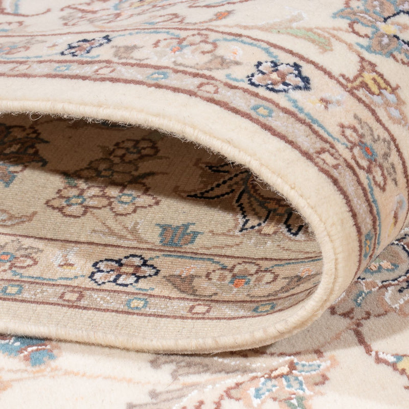 Perský koberec - Tabríz - Královský - 209 x 149 cm - krémová