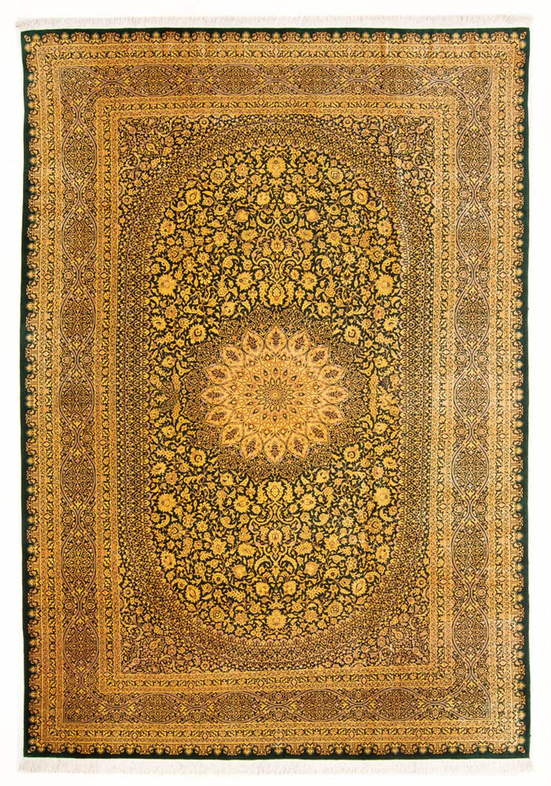 Qom hedvábí Koberec 196x294cm - Perský koberec