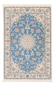 Perský koberec - Nain - Premium - 122 x 81 cm - světle modrá