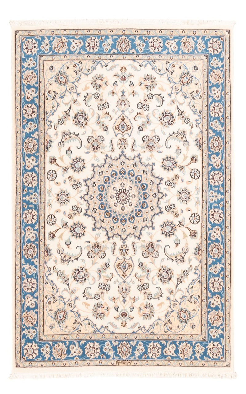 Perský koberec - Nain - Premium - 155 x 104 cm - krémová