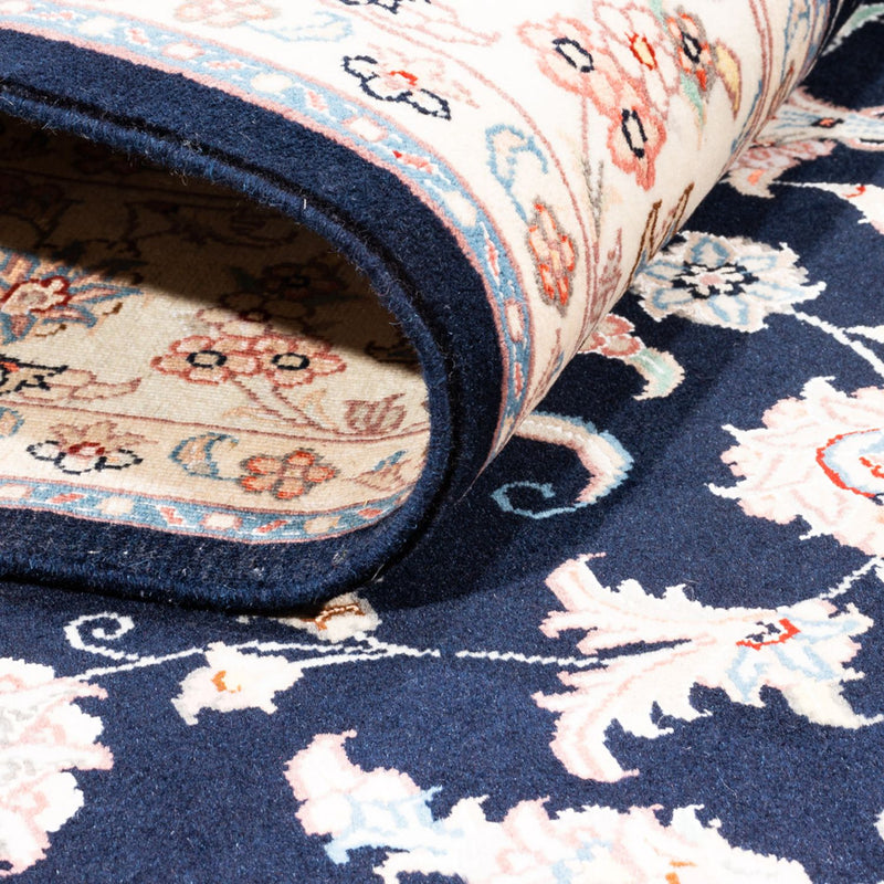 Perský koberec - Tabríz - 200 x 148 cm - tmavě modrá