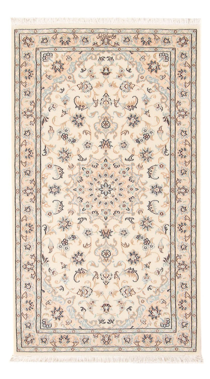 Perský koberec - Nain - Premium - 134 x 76 cm - krémová