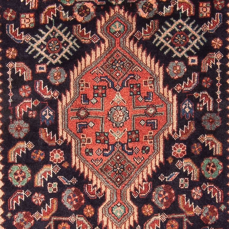 Runner Perský koberec - Nomádský - 307 x 97 cm - tmavě modrá