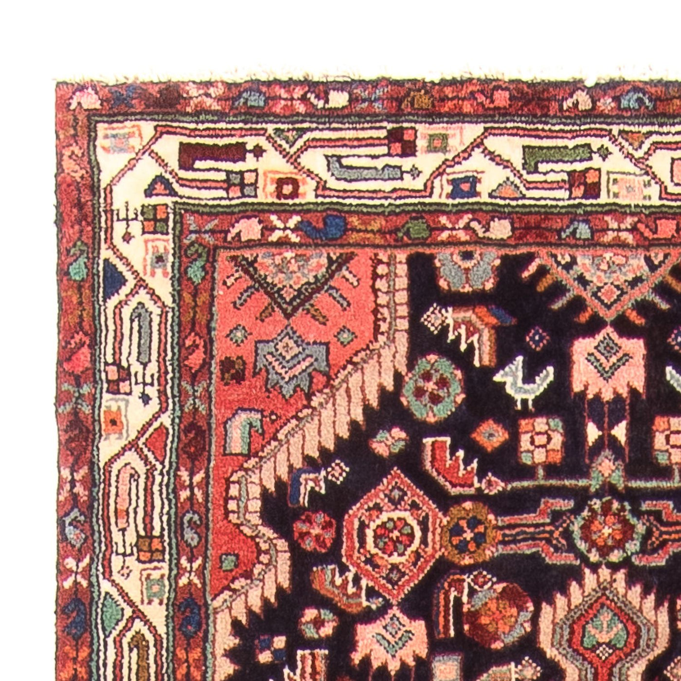 Runner Perský koberec - Nomádský - 307 x 97 cm - tmavě modrá