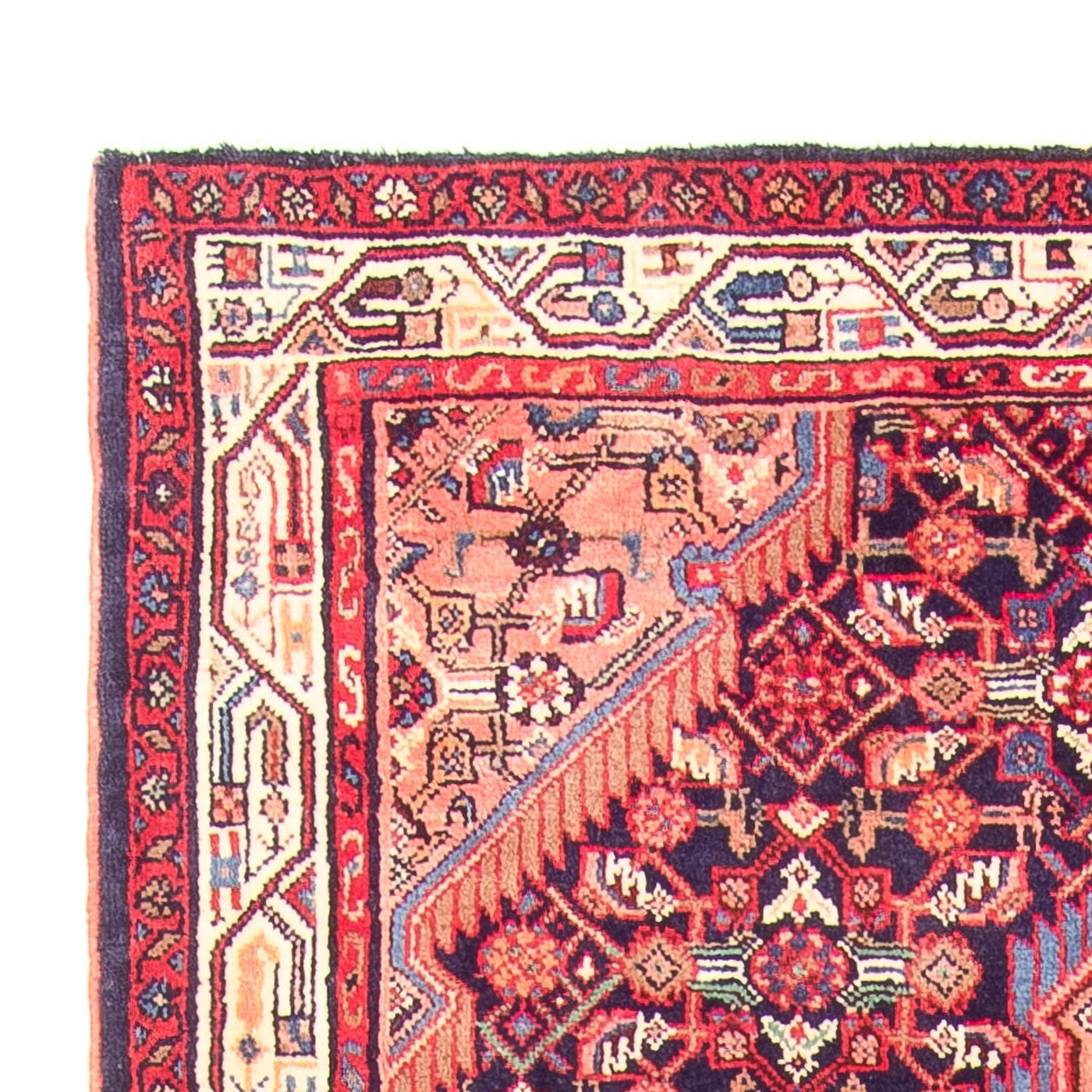 Runner Perský koberec - Nomádský - 335 x 120 cm - tmavě modrá