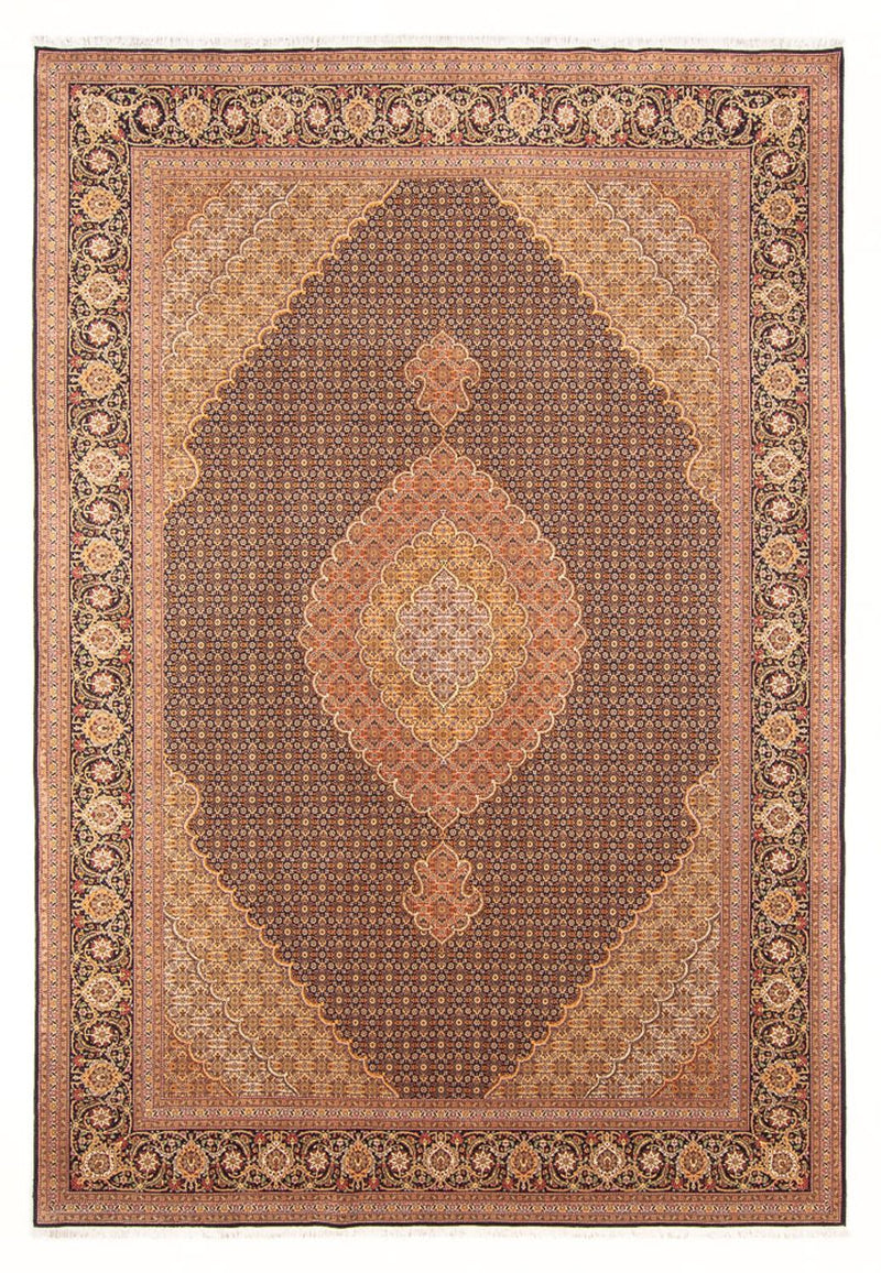 Perský koberec - Tabríz - Královský - 293 x 198 cm - oranžová