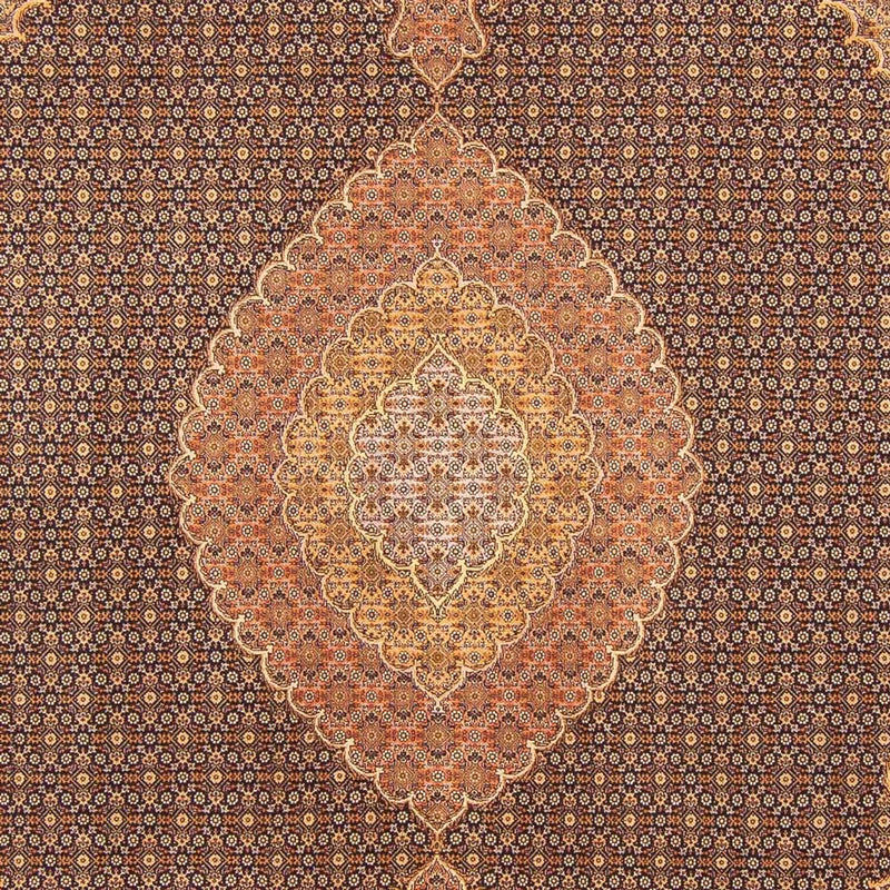 Perský koberec - Tabríz - Královský - 293 x 198 cm - oranžová