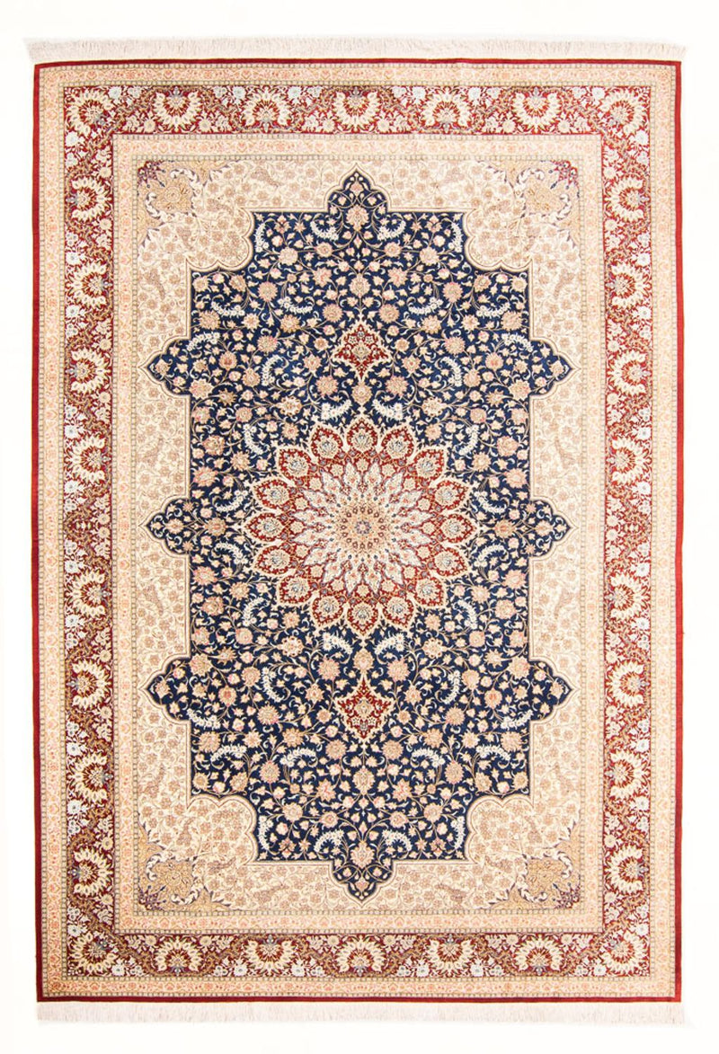 Qom hedvábí Koberec 196x287cm - Perský koberec