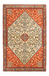 Abadeh Koberec 100x148cm - Perský koberec - Obdélníkový / Béžová / 100 x 148 cm Obdélníkový