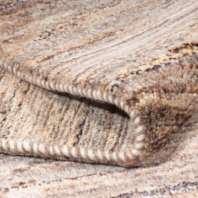 Gabbeh Koberec - Perský - 194 x 154 cm - tmavě béžová