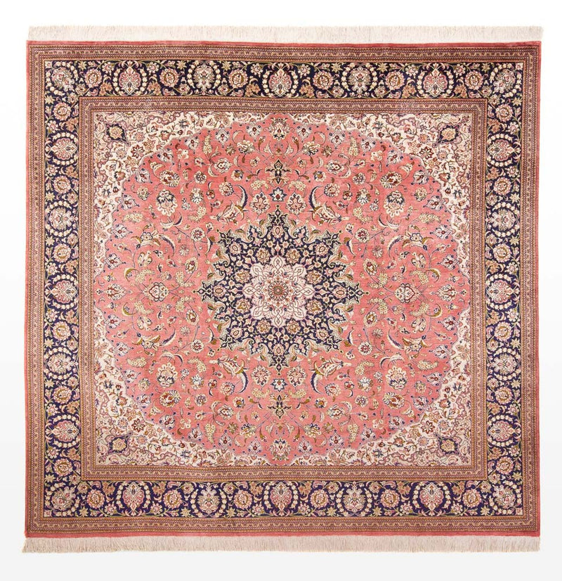 Qom hedvábí Koberec 247x247cm - Perský koberec