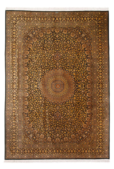 Qom hedvábí Koberec 242x353cm - Perský koberec