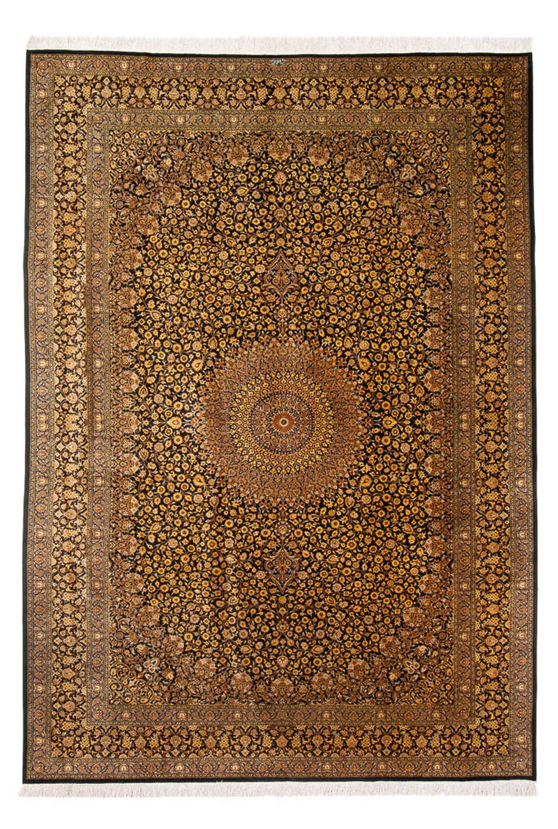 Qom hedvábí Koberec 353x242cm - Perský koberec