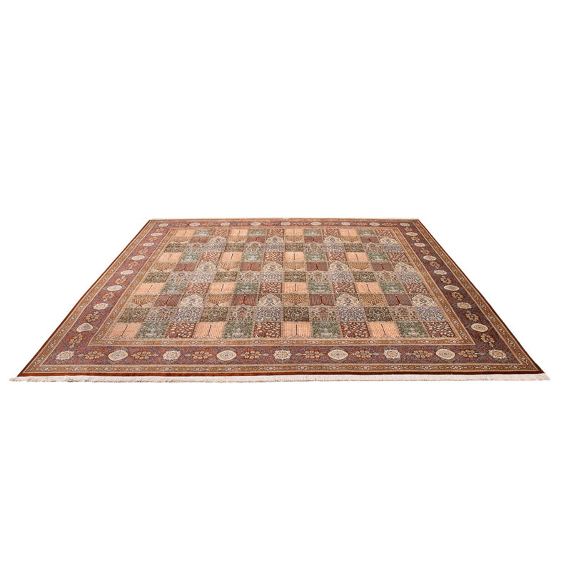 Hedvábný koberec - Ghom Silk - Premium čtvercový  - 302 x 297 cm - vícebarevné
