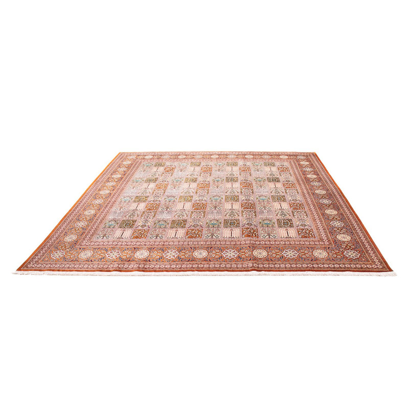 Qom hedvábí Koberec 250x250cm - Perský koberec