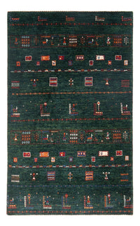 Loribaft Koberec 85x136cm - Perserteppich Wollteppich - tmavě zelená – product image