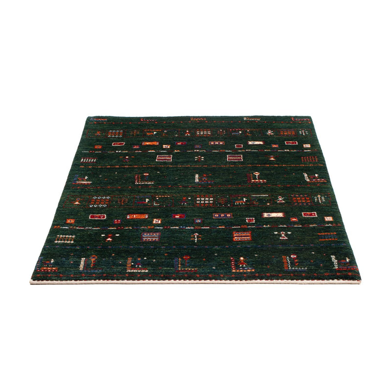 Loribaft Koberec 85x136cm - Perserteppich Wollteppich - tmavě zelená
