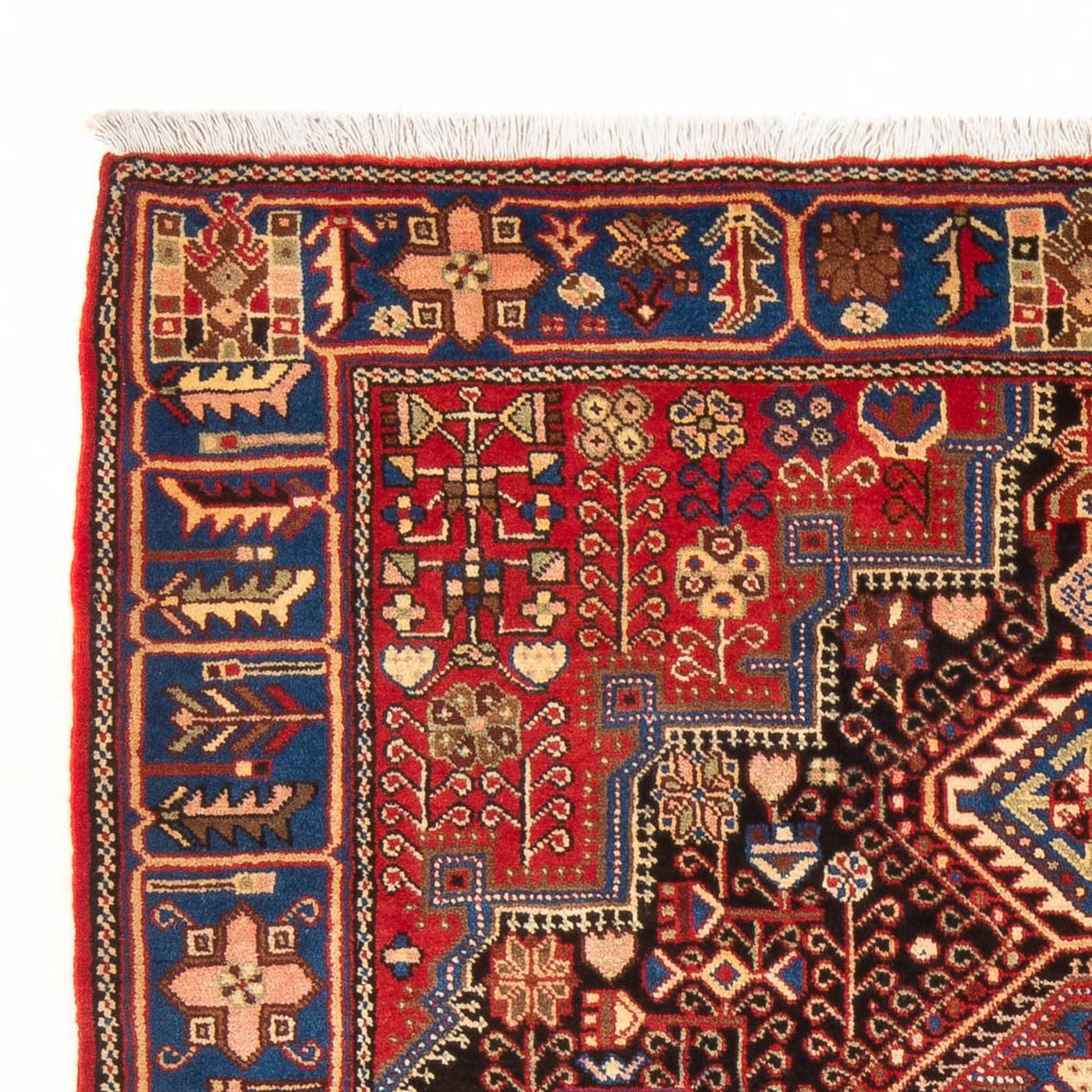 Perský koberec - Nomádský - 206 x 146 cm - bordeauxská červená