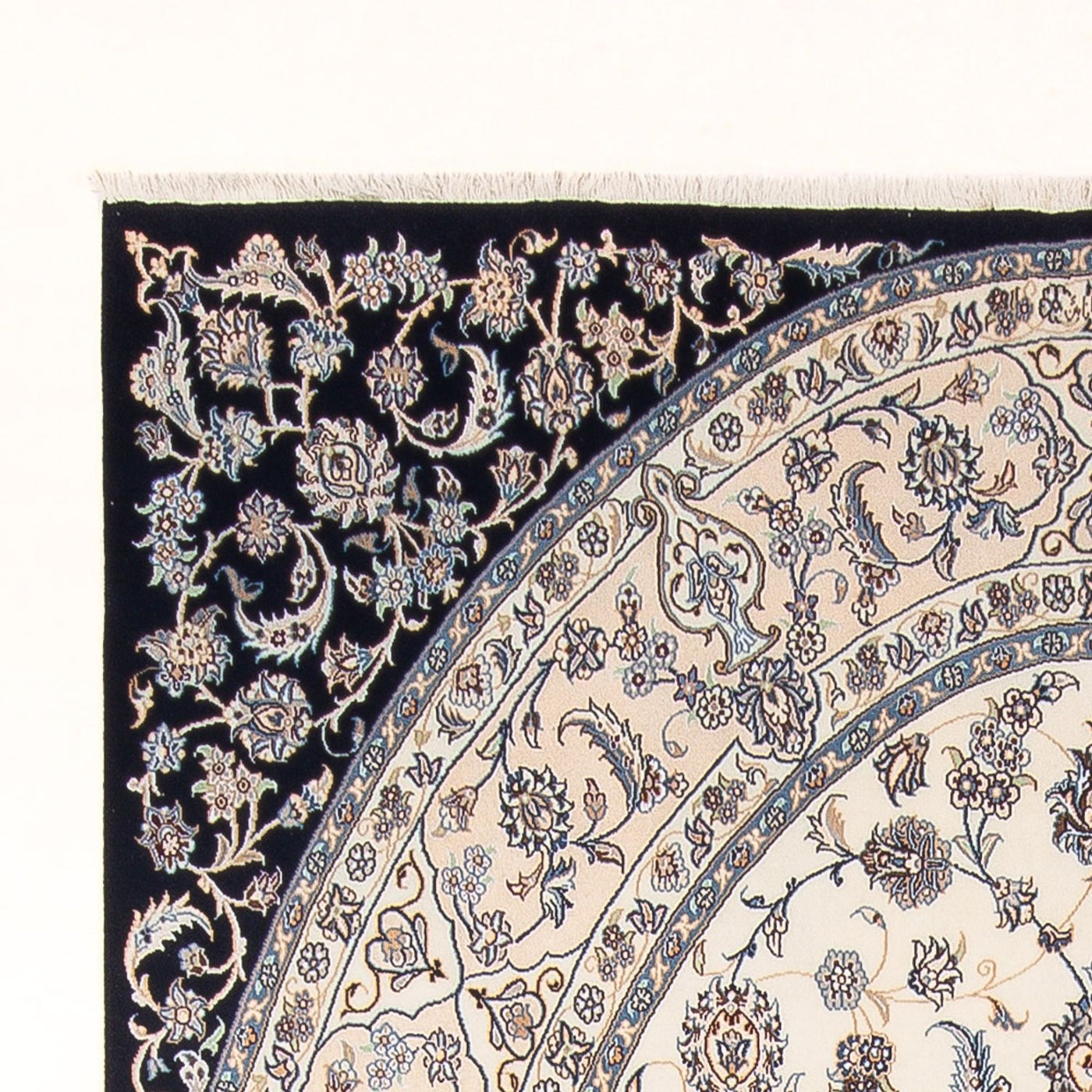 Perský koberec - Nain - 315 x 198 cm - krémová