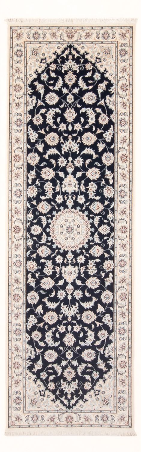 Runner Perský koberec - Nain - Premium - 241 x 83 cm - tmavě modrá