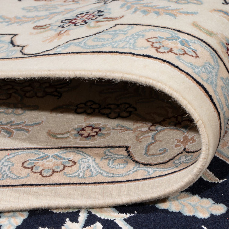 Perský koberec - Nain - Premium - 304 x 197 cm - tmavě modrá