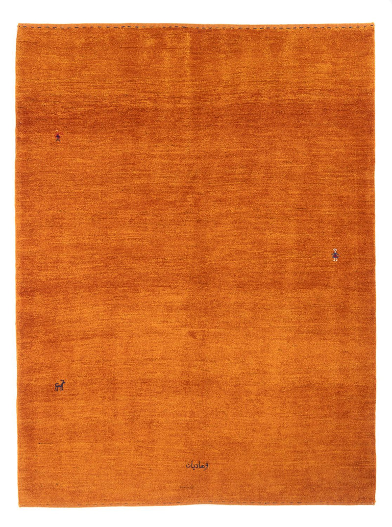 Perský Gabbeh Koberec 150x209cm - Perserteppich Wollteppich - oranžová