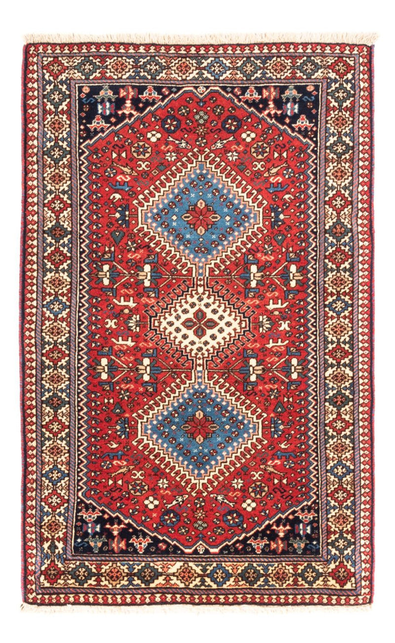 Perserteppich - Nomadic - 132 x 83 cm - rot