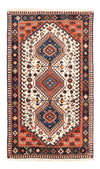 Yalameh Koberec 80x136cm - Perský koberec - Obdélníkový / Krémová / 80 x 136 cm Obdélníkový