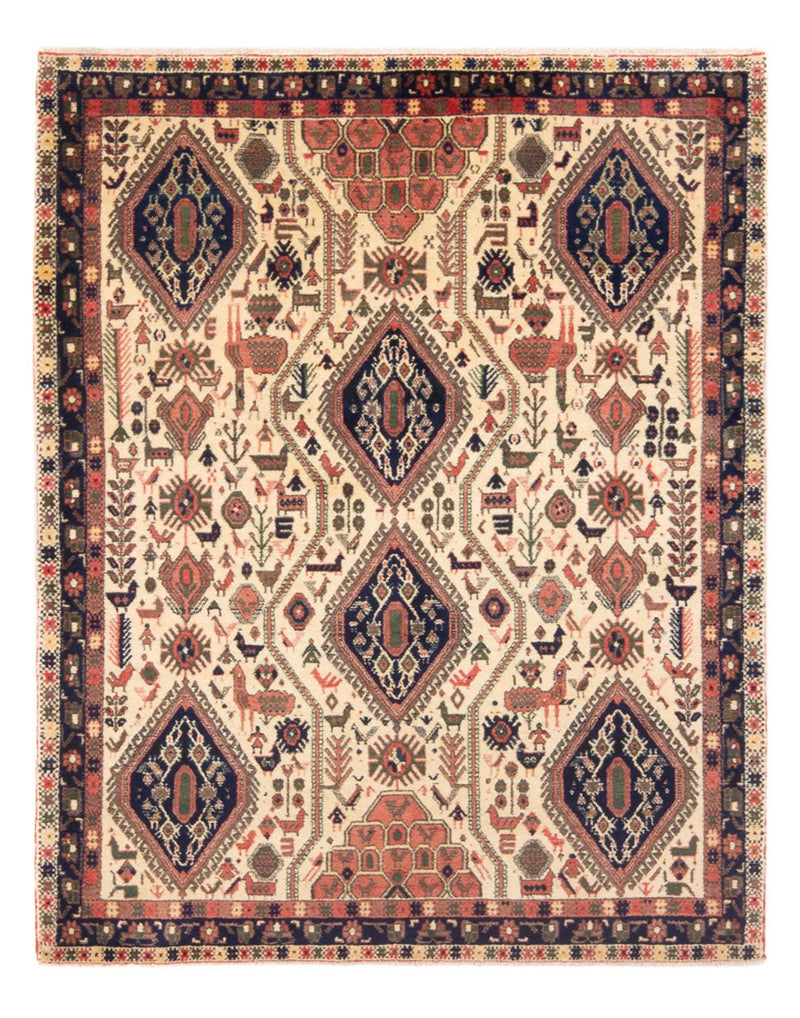 Perský koberec - Nomádský - 178 x 140 cm - krémová
