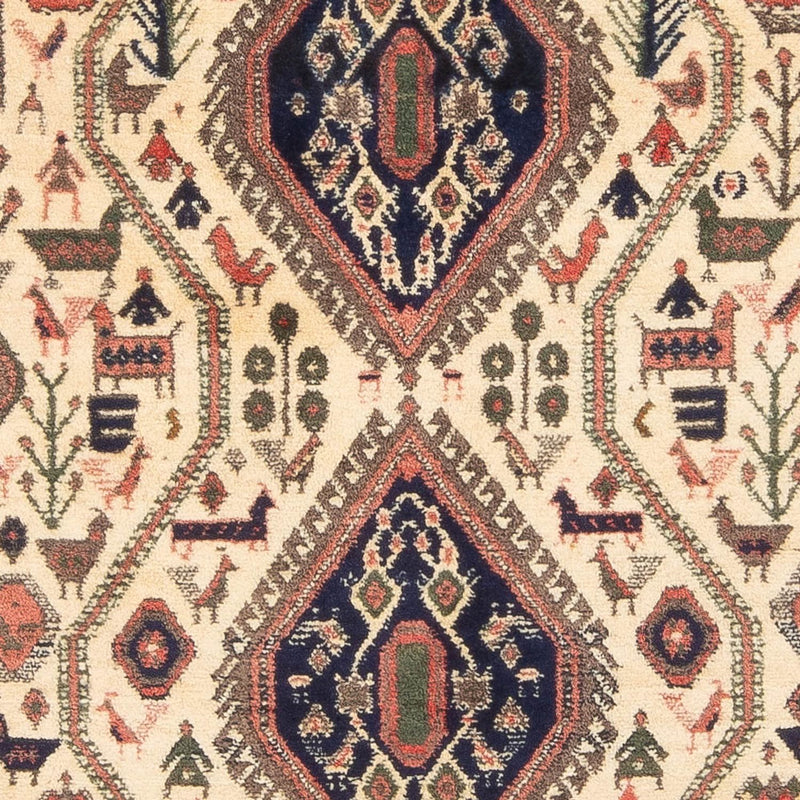 Perský koberec - Nomádský - 178 x 140 cm - krémová