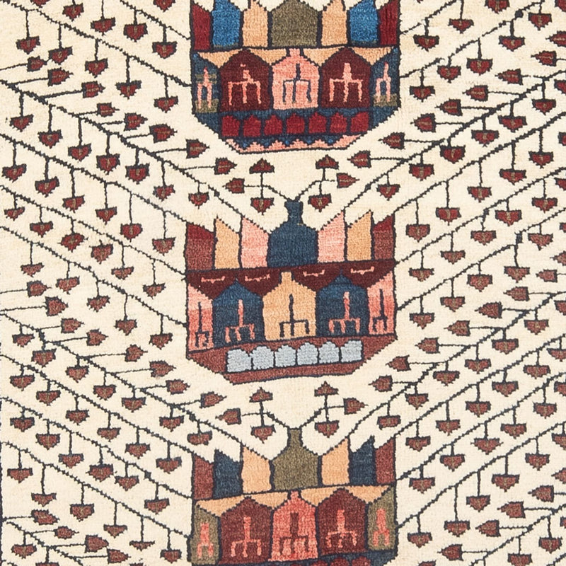 Perský koberec - Nomádský - 206 x 124 cm - krémová