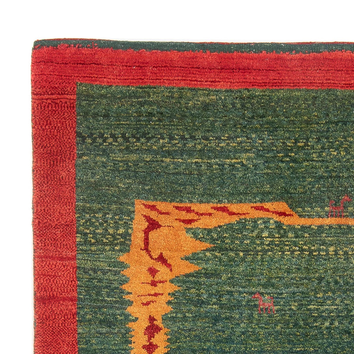 Perský Gabbeh Koberec 170x226cm - Perserteppich Wollteppich - vícebarevný