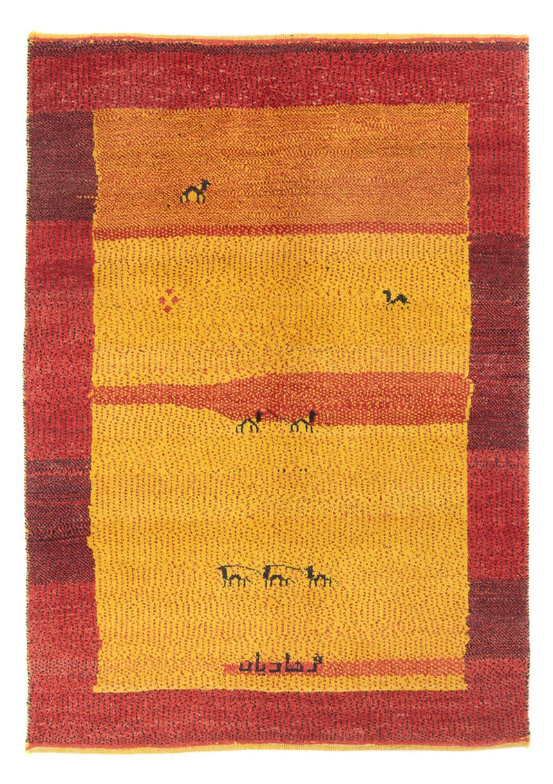 Perský Gabbeh Koberec 124x170cm - Perserteppich Wollteppich