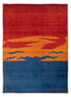 Perský Gabbeh Koberec 230x302cm - Perserteppich Wollteppich - vícebarevný