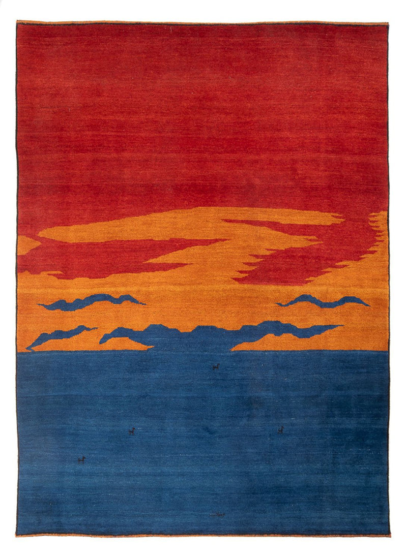 Perský Gabbeh Koberec 230x302cm - Perserteppich Wollteppich - vícebarevný