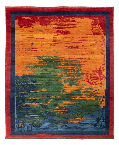 Perský Gabbeh Koberec 198x238cm - Perserteppich Wollteppich