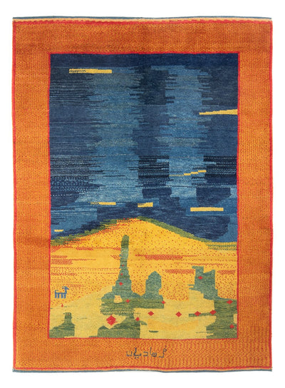 Perský Gabbeh Koberec 153x206cm - Perserteppich Wollteppich