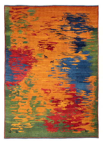 Perský Gabbeh Koberec 225x298cm - Perserteppich Wollteppich