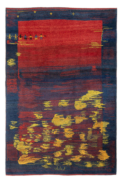 Perský Gabbeh Koberec 190x266cm - Perserteppich Wollteppich