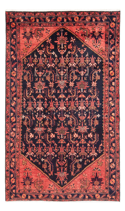 Hamadan Koberec 133x219cm - Perský koberec - tmavě modrá