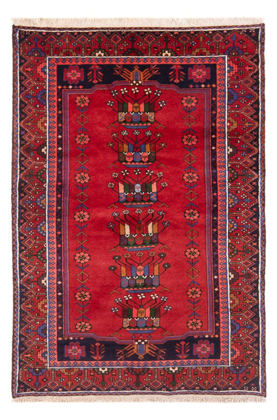 Hamadan Koberec 125x197cm - Perský koberec - červená
