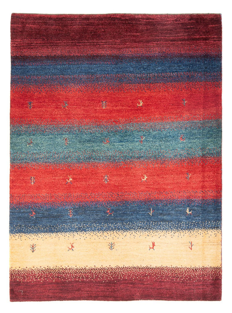 Perský Gabbeh Koberec 120x163cm - Perserteppich Wollteppich - vícebarevný