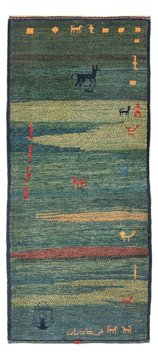 Perský Gabbeh Koberec 87x195cm - Perserteppich Wollteppich