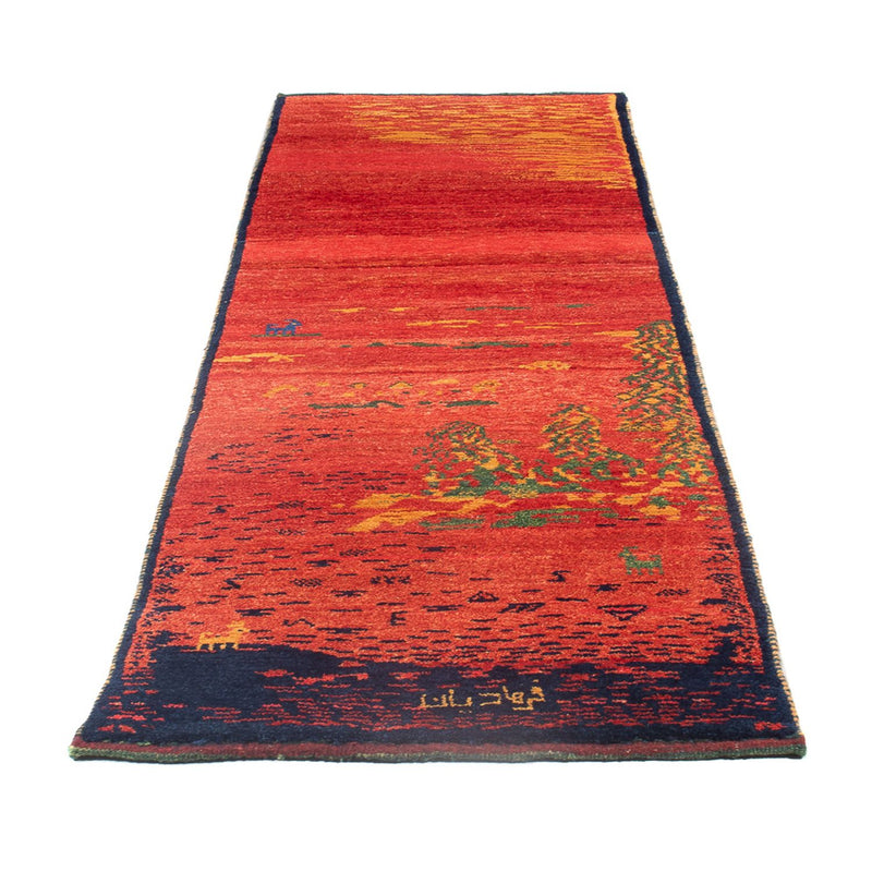 Perský Gabbeh Koberec 75x235cm - Perserteppich Wollteppich - vícebarevný