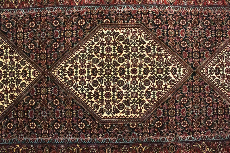 Runner Perský koberec - Bijar - 294 x 83 cm - modrá