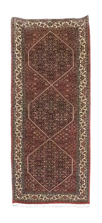 Runner Perský koberec - Bijar - 213 x 78 cm - hnědá – product image